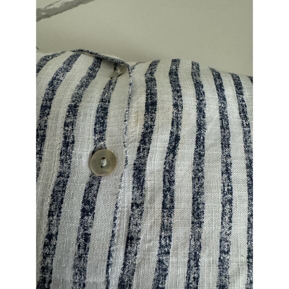 Insight Women's Button Side Top Blouse Blue Stripes Size‎ Medium/Large Flowy - Picture 10 of 11